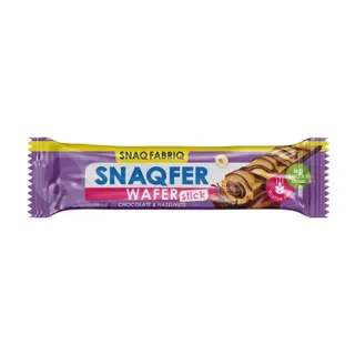 Snaq Fabriq Snaqfer Wafer Stick with Chocolate and Hazelnuts Gluten Free and No Sugar Added, 20g