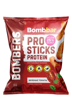 Bombbar Oven-Baked Dried Tomatoes Protein Sticks, 60g