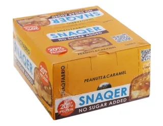 Snaq Fabriq Peanuts & Caramel Protein Bars, 12x50g
