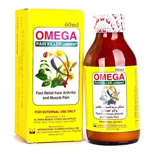 Omega Pain Killer Liniment for Arthritis & Muscle Pain, 120ml