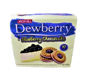 Jack'N Jill Dewberry Blueberry Cheese Cake Biscuits, 10x33g