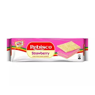 Rebisco Strawberry Cream Filled Cracker Sandwich, 10x32g