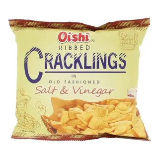 Oishi Ribbed Salt & Vinegar Cracklings 50 gr