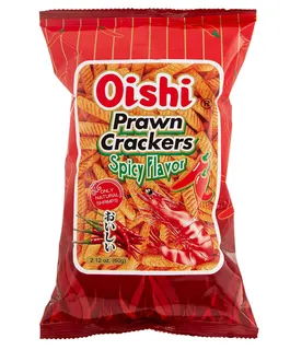 Oishi Spicy Prawn Crackers, 60g
