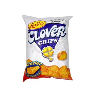 Leslie's Clover Chips Cheesier Corn Snacks, 85g