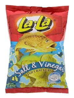 Newton Lala Fish Crackers Salt & Vinegar 100 g