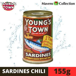 Young's Town Sardines In Tomato Sauce with Chili, 155 g