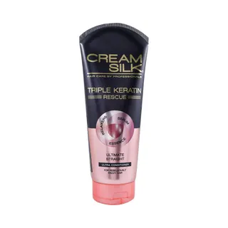 Cream Silk Triple Keratin Rescue Ultimate Straight ULa Conditioner For Frizzy Hair 340 ml