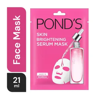 Pond's Skin Brightening Serum Mask with Niacinamide, Vitamin E & Sea Daffodil, 1 Piece