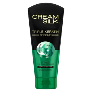 Cream Silk Conditioner Triple Keratin Ultimate Hair Fall Defiance 340 ml