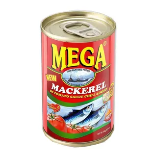 Mega Mackerels In Tomato Sauce With Chilli 155g