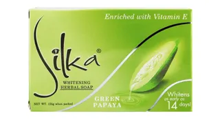 Silka Whitening Herbal Soap Green Papaya, 135g