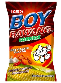 Boy Bawang Hot Garlic Cornick, 100g