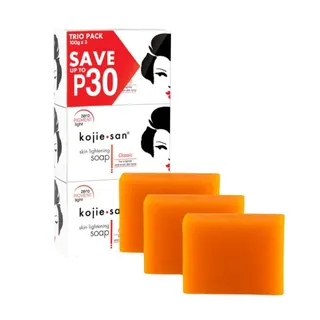 Kojie San Classic Skin Lightening Soap Bars, 3x100g