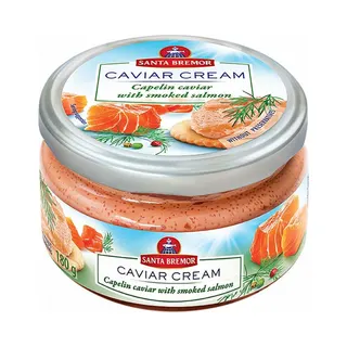 Santa Bremor Capelin Caviar with Smoked Salmon Cream, 180g