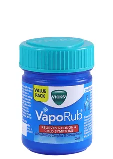 Vicks Vaporub with Menthol, Camphor & Eucalyptus Oil, 25ml