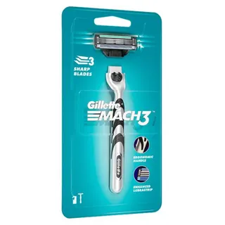 Gillette Mach3 Razor 1N Handle + 1N Cartridge