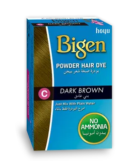 Bigen Powder Hair Dye C Dark Brown, 6g