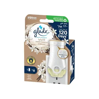 Glade Vanilla Electric Scented Oil Plugin (1 Warmer + 1 Refill), 20 ml