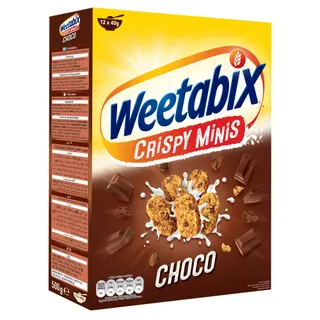 Weetabix Crispy Minis Chocolate Chip Cereal Biscuit, 500g
