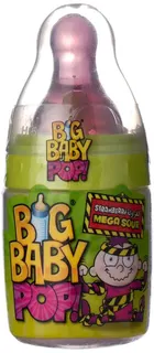 Bazooka Big Baby Strawberry & Raspberry Sours Candy, 32g