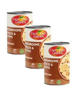 California Garden Mushrooms Pieces And Stems, 3x425g