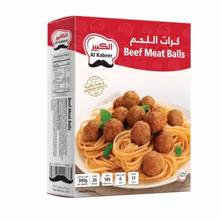 Al Kabeer Frozen Beef Meat Balls, 20 Pieces, 300g