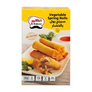 Al Kabeer Vegitable Spring Rolls 280 g