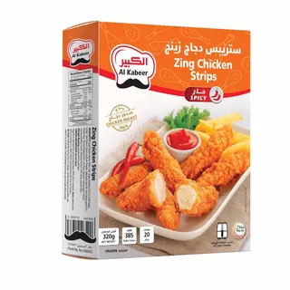 Al Kabeer Zing Chicken Strips, 320g
