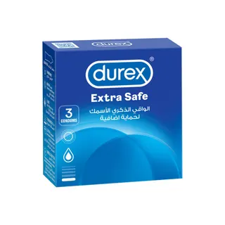 Durex Extra Safe Condoms, 3 Pieces