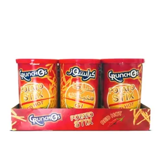 Crunchos Potato Stix Chili Can, 6Pieces, 45g