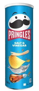 Pringles Salt & Vinegar Chips Can, 165g