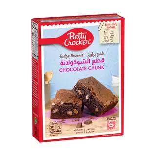 Betty Crocker Fudge Brownie Chocolate Chunk, 500 g