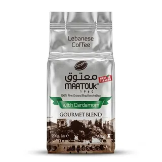 Maatouk Gourmet Blend Coffee with Cardamom, 200g