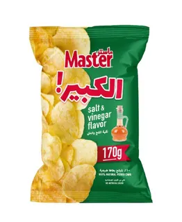 Master Kabir Salt & Vinegar Flavor Potato Chips, 170g
