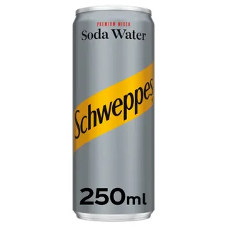 Schweppes Soda Water Can, 250ml