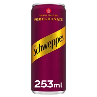 Schweppes Pomegranate Sparkling Drink, 253ml