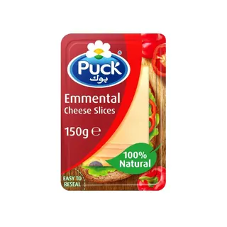 Puck Emmental Natural Cheese Slices, 150g