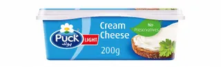Puck Light Cream Cheese Tub, 200g