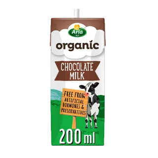 Arla UHT Organic Chocolate Milk, 200 ml