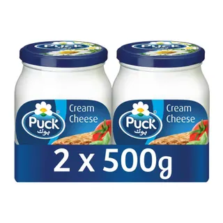 Puck White Cheese Jar, 2x500g