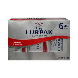 Lurpak Unsalted Butter, 6x50g