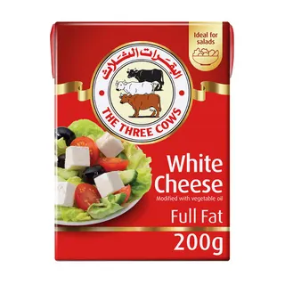 The Three Cows Full Fat White Cheese, 200g