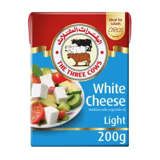 The Three Cows Light Feta Cheese, 200g