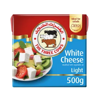 The Three Cows Low Fat White Cheese Modified with Vegetable Oil, 500g