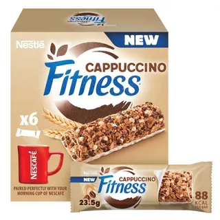 Fitness Cappuccino Cereal Bars, 6x23.5g