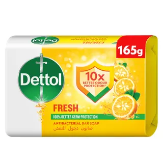 Dettol Fresh Citrus & Orange Blossom Scent Bar Soap, 165g