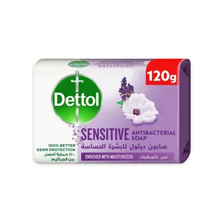 Dettol Sensitive Lavender & White Musk Scent Bar Soap, 120g