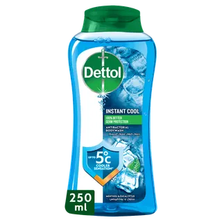 Dettol Cool Menthol & Eucalyptus Scent Shower Gel & Body Wash, 250ml