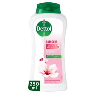 Dettol Skincare Rose & Sakura Blossom Scent Shower Gel & Body Wash, 250ml